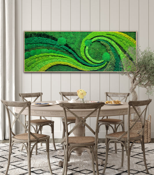 Moss frame,  Moss Wall Art,  Nature Room Decor, Art Modern wall