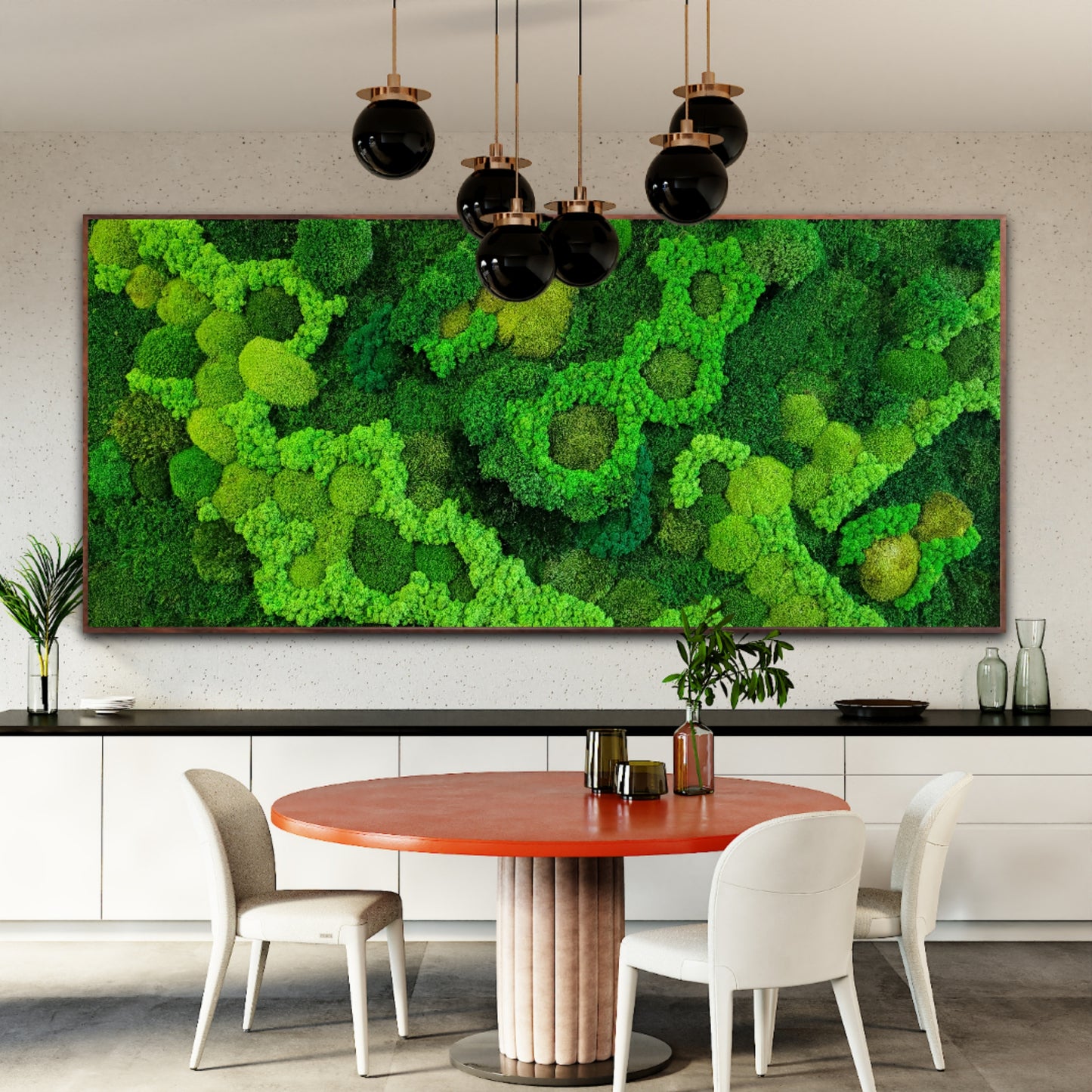 Moss frame,  Moss Wall Art,  Nature Room Decor, Art Modern wall