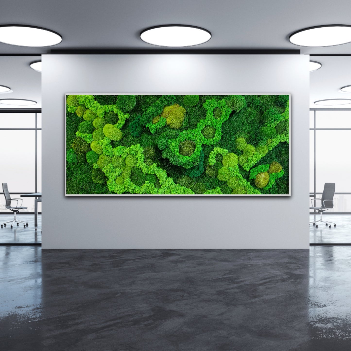 Moss frame,  Moss Wall Art,  Nature Room Decor, Art Modern wall