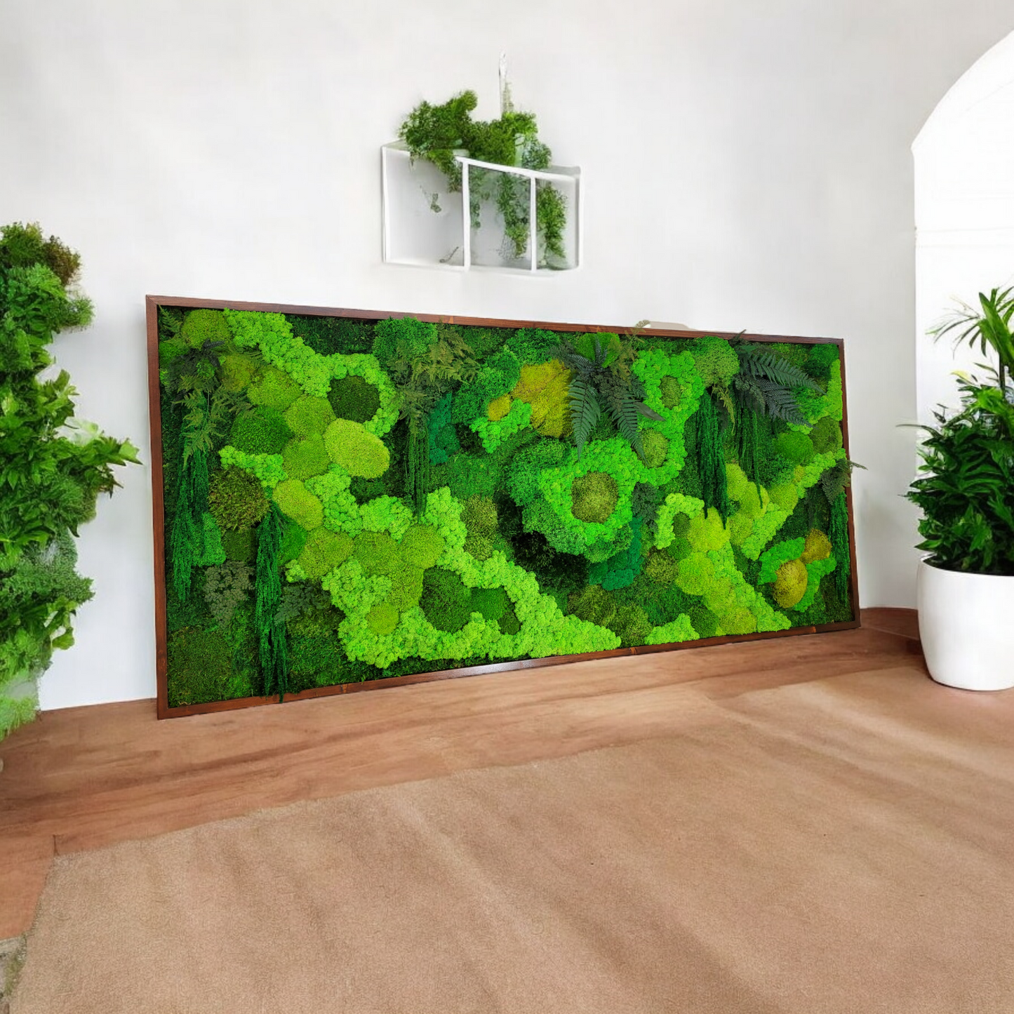 Moss frame,  Moss Wall Art,  Nature Room Decor, Art Modern wall