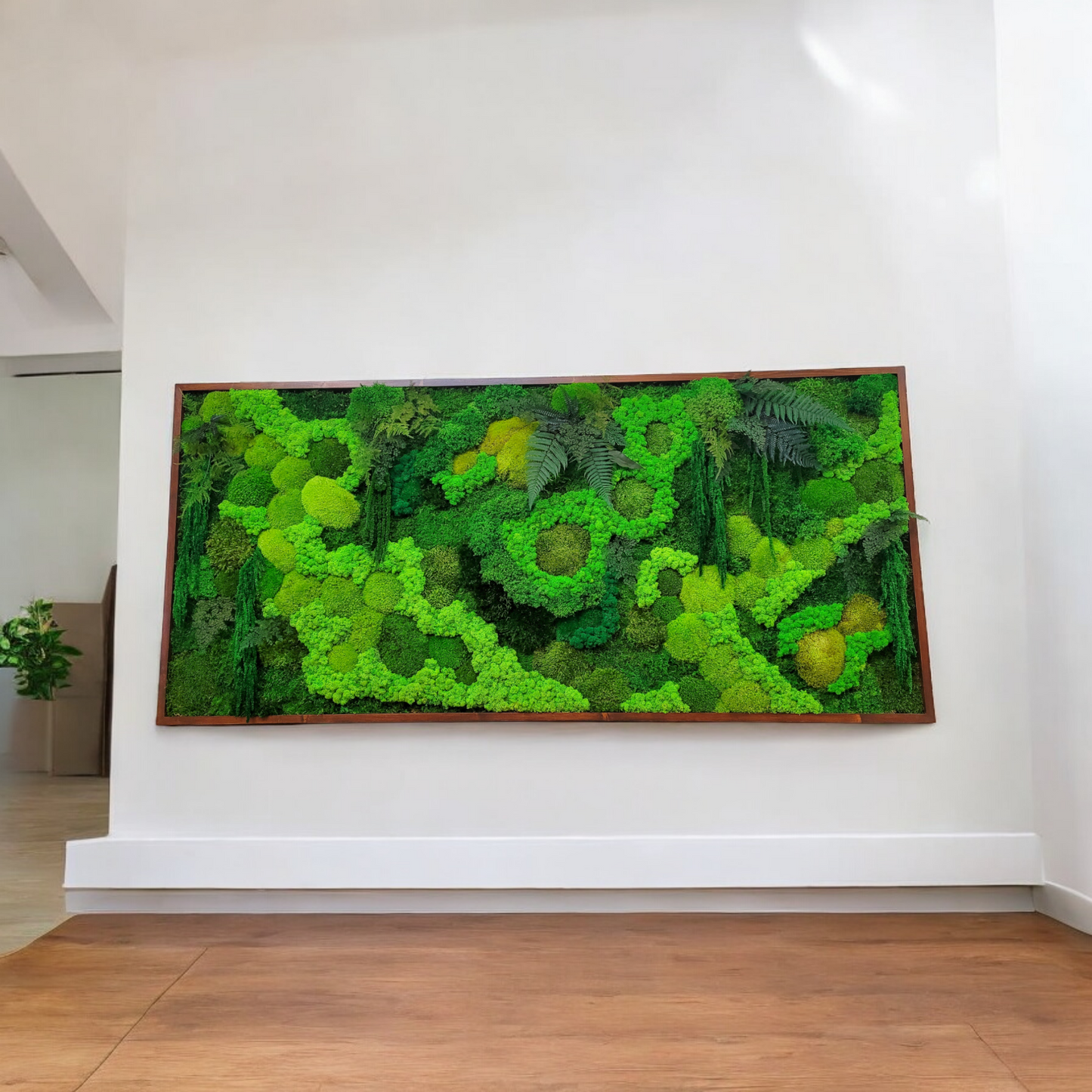 Moss frame,  Moss Wall Art,  Nature Room Decor, Art Modern wall