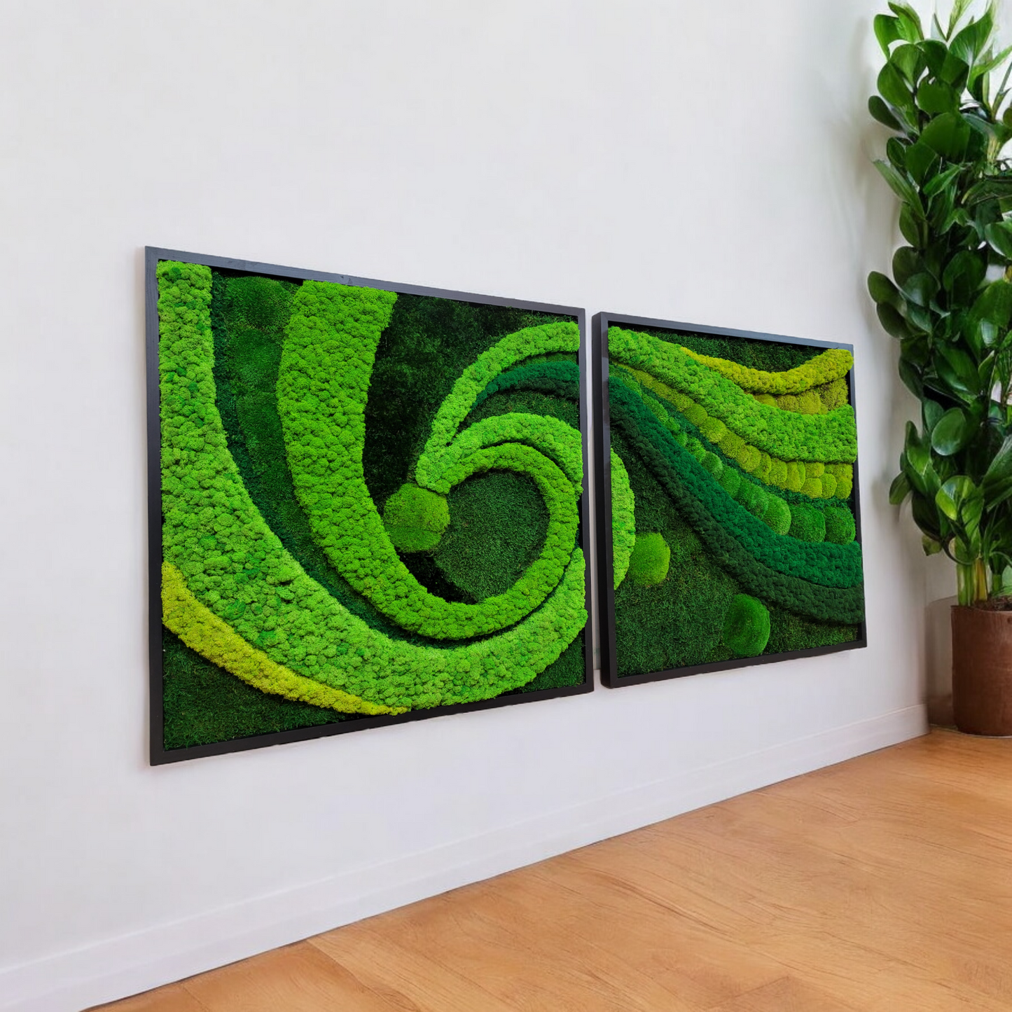 Moss frame,  Moss Wall Art,  Nature Room Decor