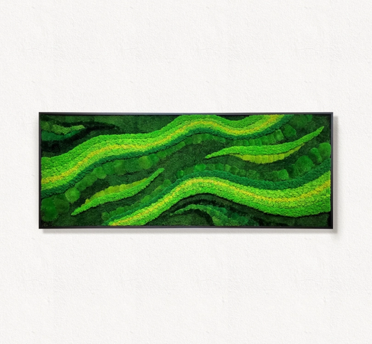 Moss frame,  Moss Wall Art,  Nature Room Decor, Art Modern wall