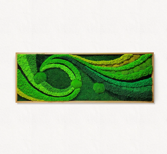 Moss frame,  Moss Wall Art,  Nature Room Decor, Art Modern wall