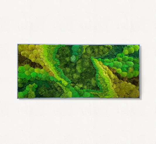 Moss frame,  Moss Wall Art,  Nature Room Decor, Art Modern wall